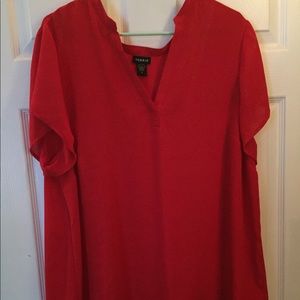 Torrid Red Blouse Size 2